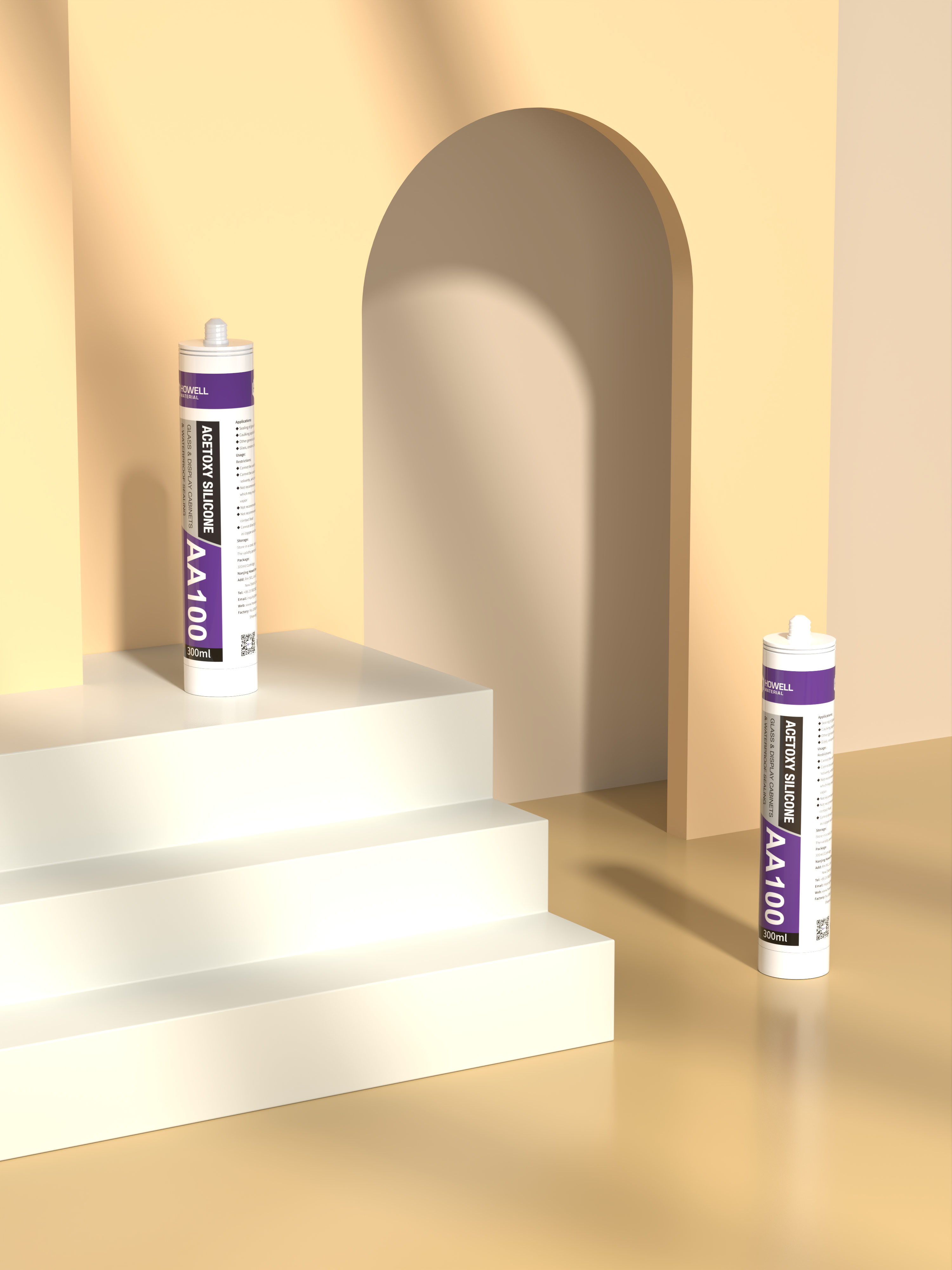 100% силиконовый высокопроизводительный герметик Acetoxy Cure, ультра-ячечный, черный